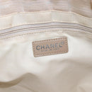 CHANEL New Travel Line Tote Bag Nylon Beige Gold CC Auth BA9963-17