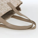 CHANEL New Travel Line Tote Bag Nylon Beige Gold CC Auth BA9963-7