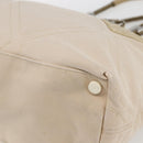 CHANEL Tote Bag Canvas Beige Silver CC Auth BA9964-9