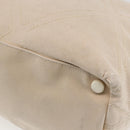 CHANEL Tote Bag Canvas Beige Silver CC Auth BA9964-15