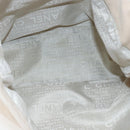 CHANEL Tote Bag Canvas Beige Silver CC Auth BA9964-17