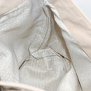 CHANEL Tote Bag Canvas Beige Silver CC Auth BA9964-18