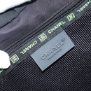 CHANEL Sports Line Shoulder Bag Nylon Black CC Auth BA9965-20