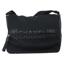 CHANEL Sports Line Shoulder Bag Nylon Black CC Auth BA9965-13