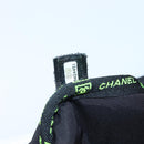 CHANEL Sports Line Shoulder Bag Nylon Black CC Auth BA9965-11