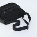 CHANEL Sports Line Shoulder Bag Nylon Black CC Auth BA9965-7