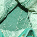 CHANEL Chain Shoulder Bag Lamb Skin Green Gold CC Auth BA9966-11