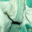 CHANEL Chain Shoulder Bag Lamb Skin Green Gold CC Auth BA9966-18