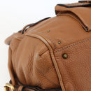Chloe Paddington Hand Bag Leather Brown Gold Silver Auth BA9967V-14