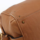 Chloe Paddington Hand Bag Leather Brown Gold Silver Auth BA9967V-16