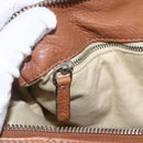 Chloe Paddington Hand Bag Leather Brown Gold Silver Auth BA9967V-21