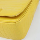 Salvatore Ferragamo Shoulder Bag Leather Yellow Gold Auth BA9970-9