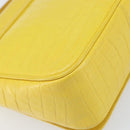 Salvatore Ferragamo Shoulder Bag Leather Yellow Gold Auth BA9970-16