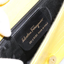 Salvatore Ferragamo Shoulder Bag Leather Yellow Gold Auth BA9970-12