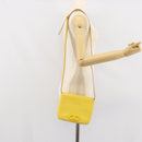 Salvatore Ferragamo Shoulder Bag Leather Yellow Gold Auth BA9970-22