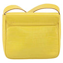 Salvatore Ferragamo Shoulder Bag Leather Yellow Gold Auth BA9970-2