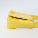 Salvatore Ferragamo Shoulder Bag Leather Yellow Gold Auth BA9970-3