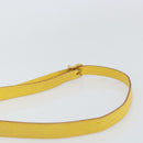 Salvatore Ferragamo Shoulder Bag Leather Yellow Gold Auth BA9970-8