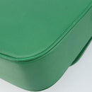 MCM Shoulder Bag Leather Green Gold Auth BA9971-12