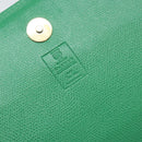 MCM Shoulder Bag Leather Green Gold Auth BA9971-17