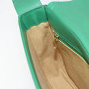 MCM Shoulder Bag Leather Green Gold Auth BA9971-20