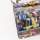 Salvatore Ferragamo Gancini Bag Leather 2way Multicolor Gold Auth BA9972V-16