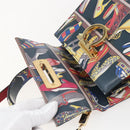 Salvatore Ferragamo Gancini Bag Leather 2way Multicolor Gold Auth BA9972V-10