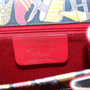 Salvatore Ferragamo Gancini Bag Leather 2way Multicolor Gold Auth BA9972V-12