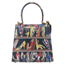 Salvatore Ferragamo Gancini Bag Leather 2way Multicolor Gold Auth BA9972V-2