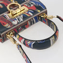 Salvatore Ferragamo Gancini Bag Leather 2way Multicolor Gold Auth BA9972V-7