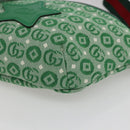 GUCCI Children's Sherry Line Waist bag Canvas Green Silver 502095 Auth BA9977V-10