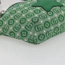 GUCCI Children's Sherry Line Waist bag Canvas Green Silver 502095 Auth BA9977V-11