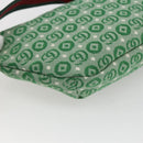 GUCCI Children's Sherry Line Waist bag Canvas Green Silver 502095 Auth BA9977V-13