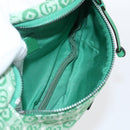 GUCCI Children's Sherry Line Waist bag Canvas Green Silver 502095 Auth BA9977V-16