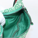 GUCCI Children's Sherry Line Waist bag Canvas Green Silver 502095 Auth BA9977V-17