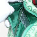 GUCCI Children's Sherry Line Waist bag Canvas Green Silver 502095 Auth BA9977V-18