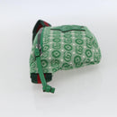 GUCCI Children's Sherry Line Waist bag Canvas Green Silver 502095 Auth BA9977V-4