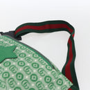 GUCCI Children's Sherry Line Waist bag Canvas Green Silver 502095 Auth BA9977V-8