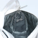 Salvatore Ferragamo Hand Pouch Leather PVC Silver Auth BA9978V-19