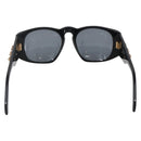 CHANEL Camelia Sunglasses plastic Black CC Auth BA9982-3