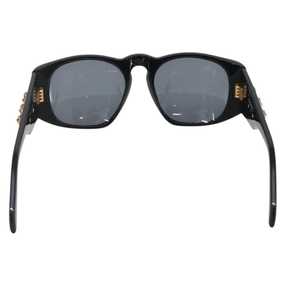 CHANEL Camelia Sunglasses plastic Black CC Auth BA9982