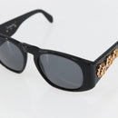 CHANEL Camelia Sunglasses plastic Black CC Auth BA9982-7