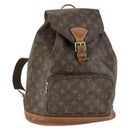LOUIS VUITTON Monogram Montsouris GM Backpack M51135 LV Auth BA9987-1