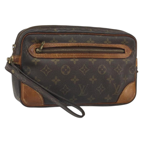 LOUIS VUITTON Monogram Marly Dragonne GM Clutch Bag M51825 LV Auth BA9994