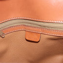 CELINE Macadam Canvas Shoulder Bag PVC Leather Brown Gold Auth BAZ004A-17