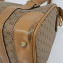 GUCCI Micro GG Supreme Hand Bag PVC Beige Gold Auth BAZ005A-10