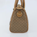 GUCCI Micro GG Supreme Hand Bag PVC Beige Gold Auth BAZ005A-5