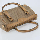 GUCCI Micro GG Supreme Hand Bag PVC Beige Gold Auth BAZ005A-6