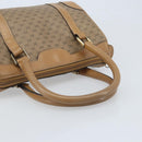 GUCCI Micro GG Supreme Hand Bag PVC Beige Gold Auth BAZ005A-7