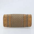 GUCCI Micro GG Supreme Hand Bag PVC Beige Gold Auth BAZ005A-9